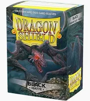 Dragon Shield Black Matte Sleeves