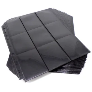 Luck Dragon: 18 Pocket Side-Loading Pages Black (Pack of 50)